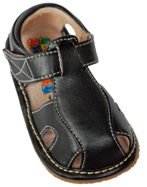 Closed Toe Sandal - Black-