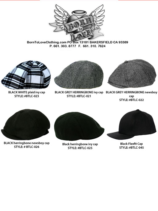 Born to Love Newsboy & Ivy Caps-
