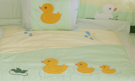 Little Duckling 9pc crib bedding set-