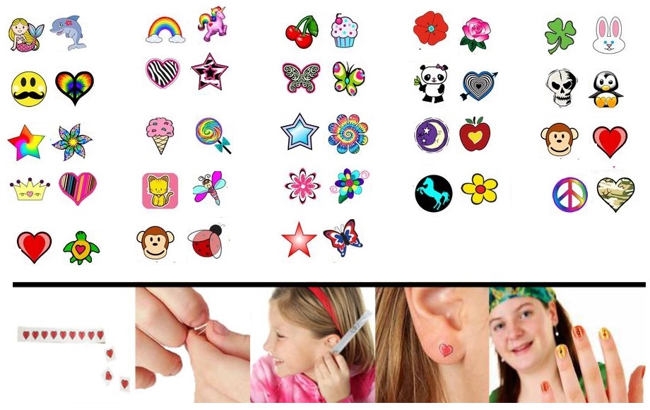 bink'd Temporary Tattoo Earring Designs