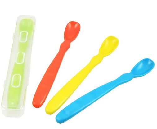 Re-Play 4Pack Infant Spoons & Travel case